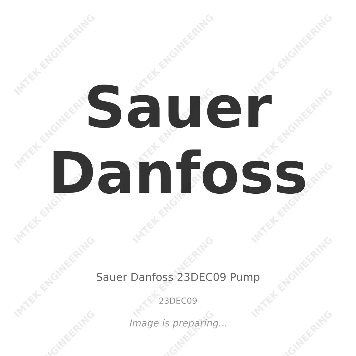 Sauer Danfoss Sauer Danfoss 23DEC09 Pump - 23DEC09