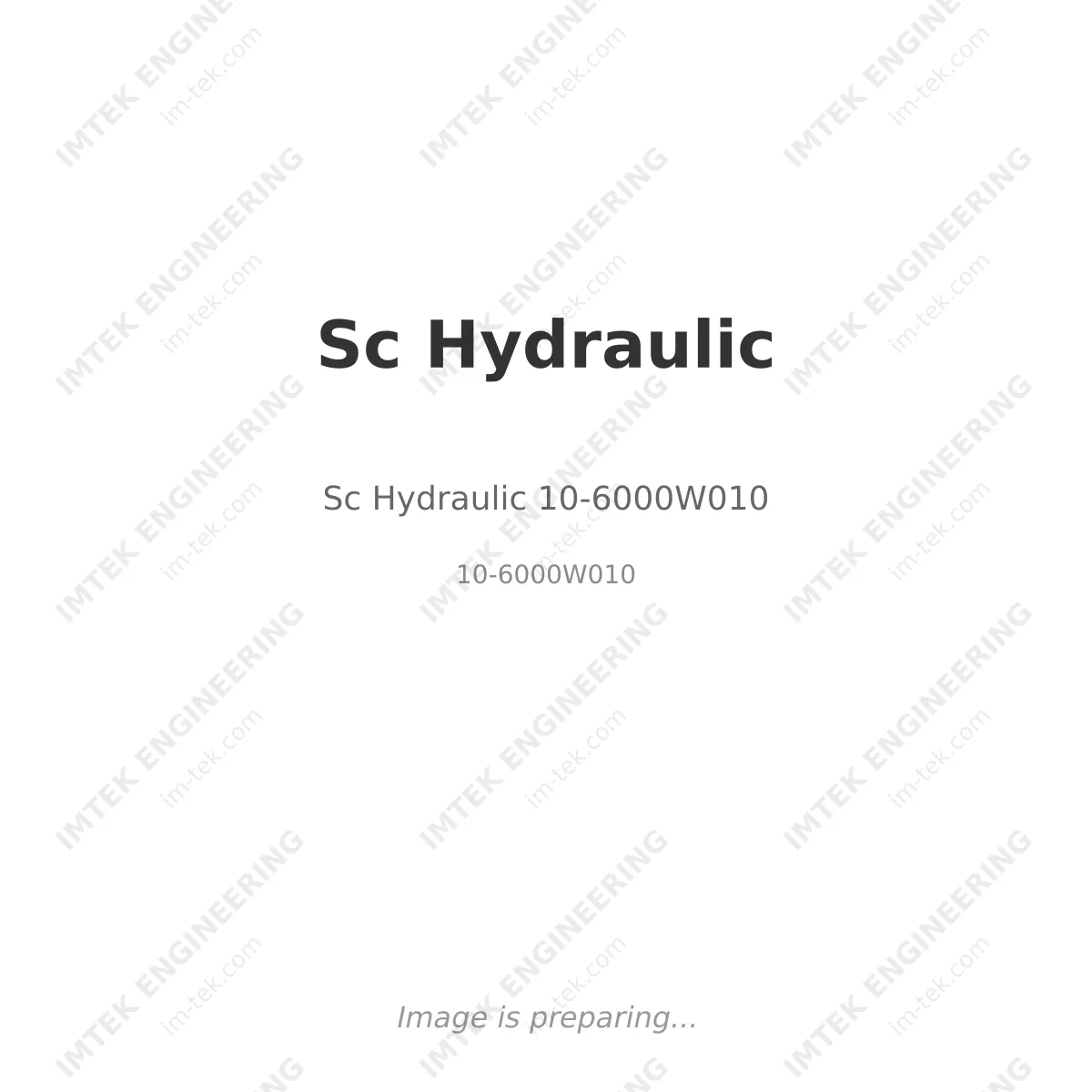 Sc Hydraulic Sc Hydraulic 10-6000W010 - 10-6000W010