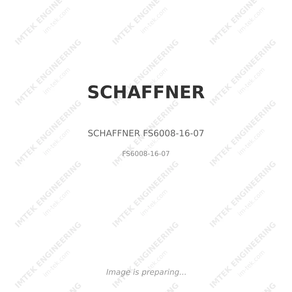 SCHAFFNER SCHAFFNER FS6008-16-07 - FS6008-16-07