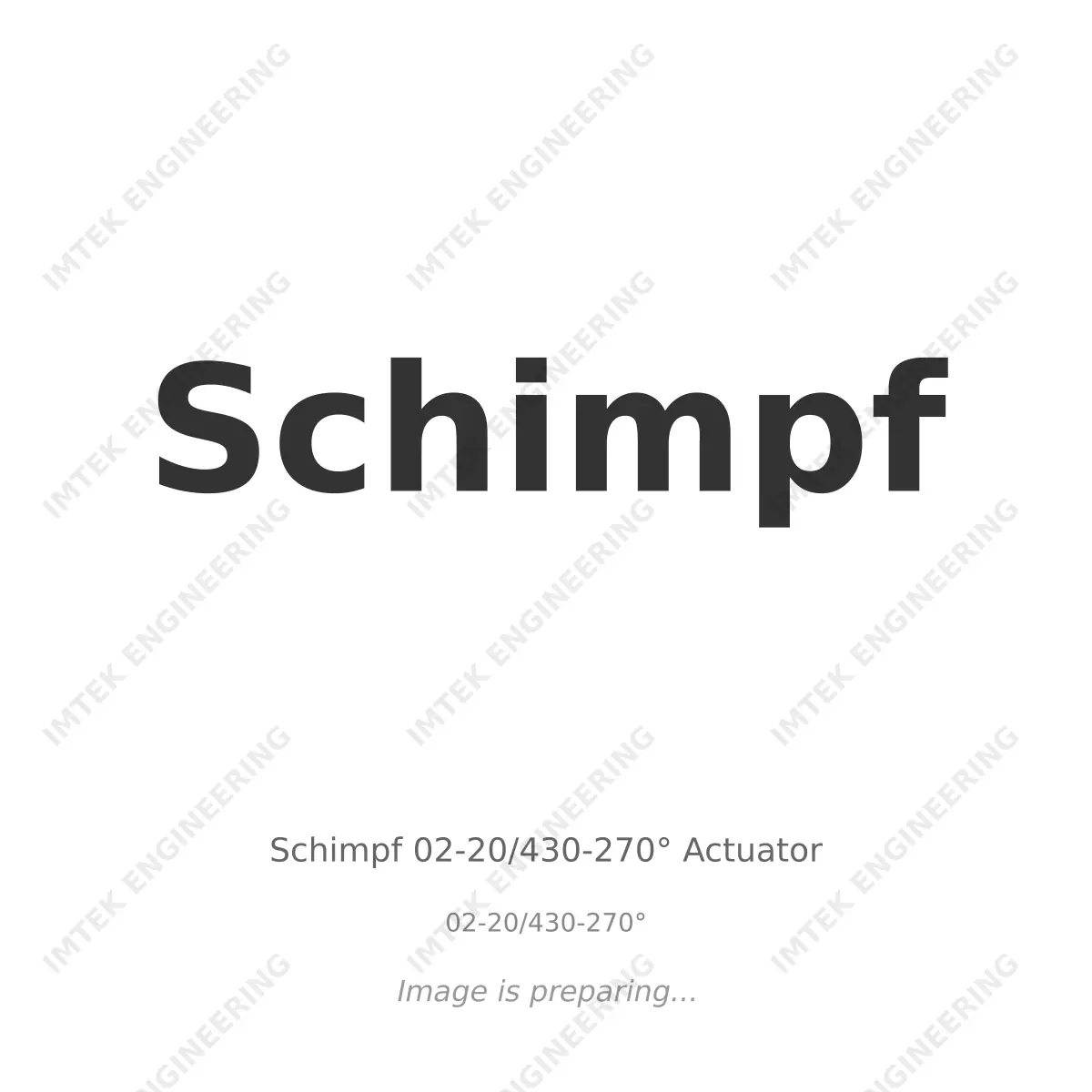 Schimpf Schimpf 02-20/430-270° Actuator - 02-20/430-270°