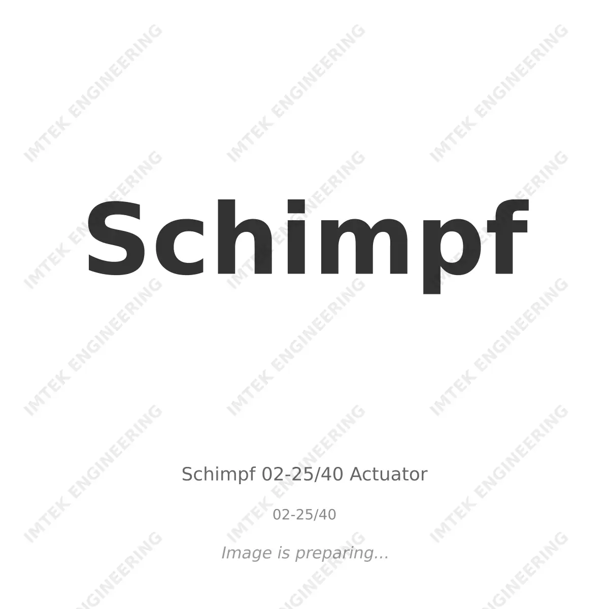 Schimpf Schimpf 02-25/40 Actuator - 02-25/40
