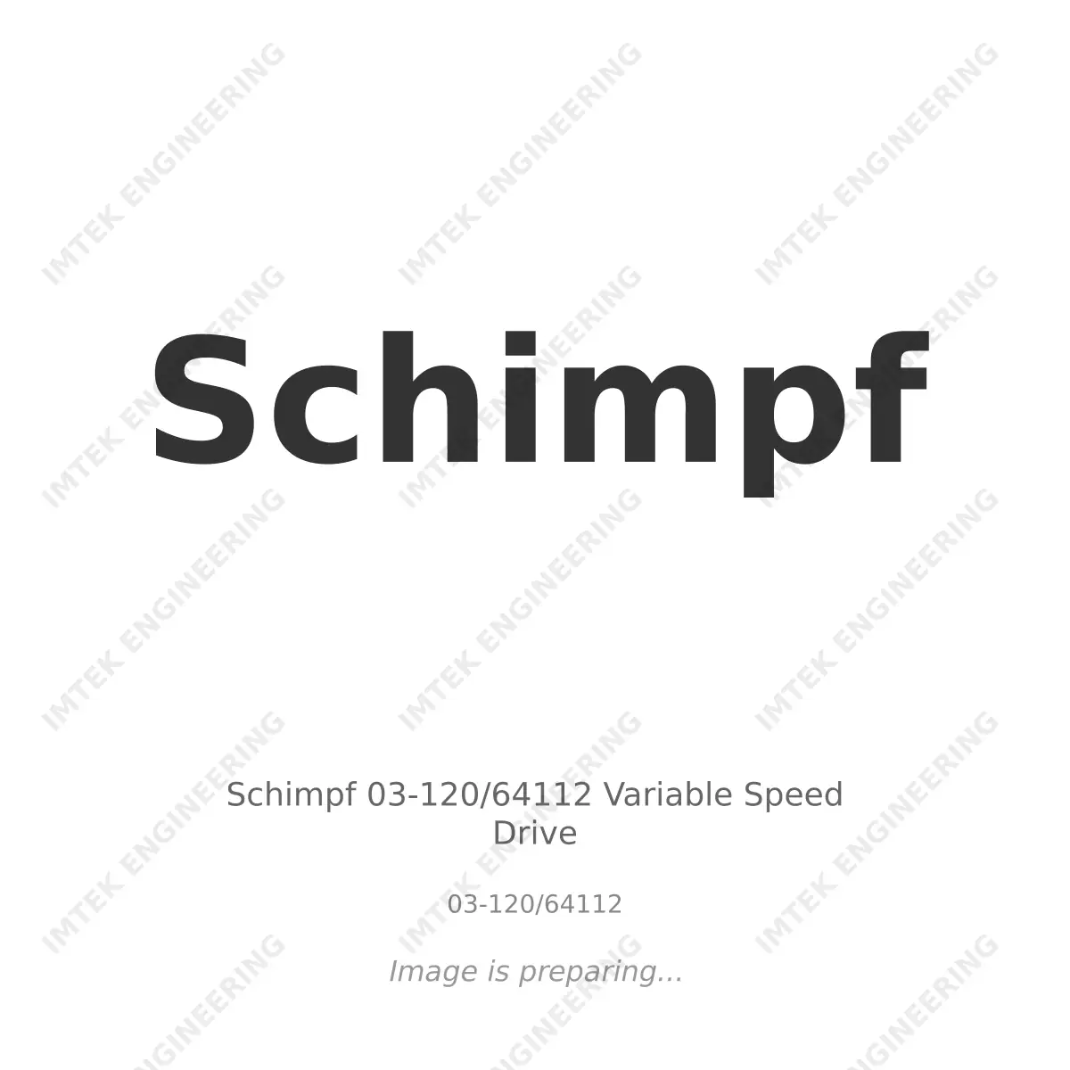 Schimpf Schimpf 03-120/64112 Variable Speed Drive - 03-120/64112