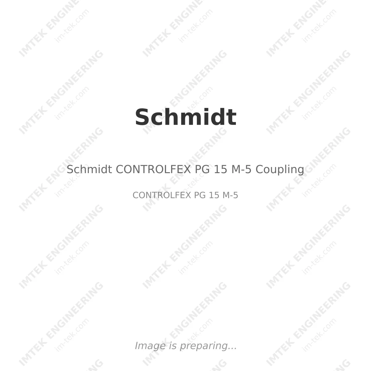 Schmidt Schmidt CONTROLFEX PG 15 M-5 Coupling - CONTROLFEX PG 15 M-5