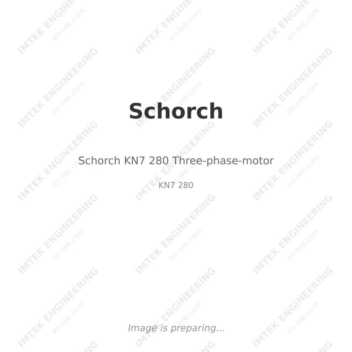 Schorch Schorch KN7 280 Three-phase-motor - KN7 280