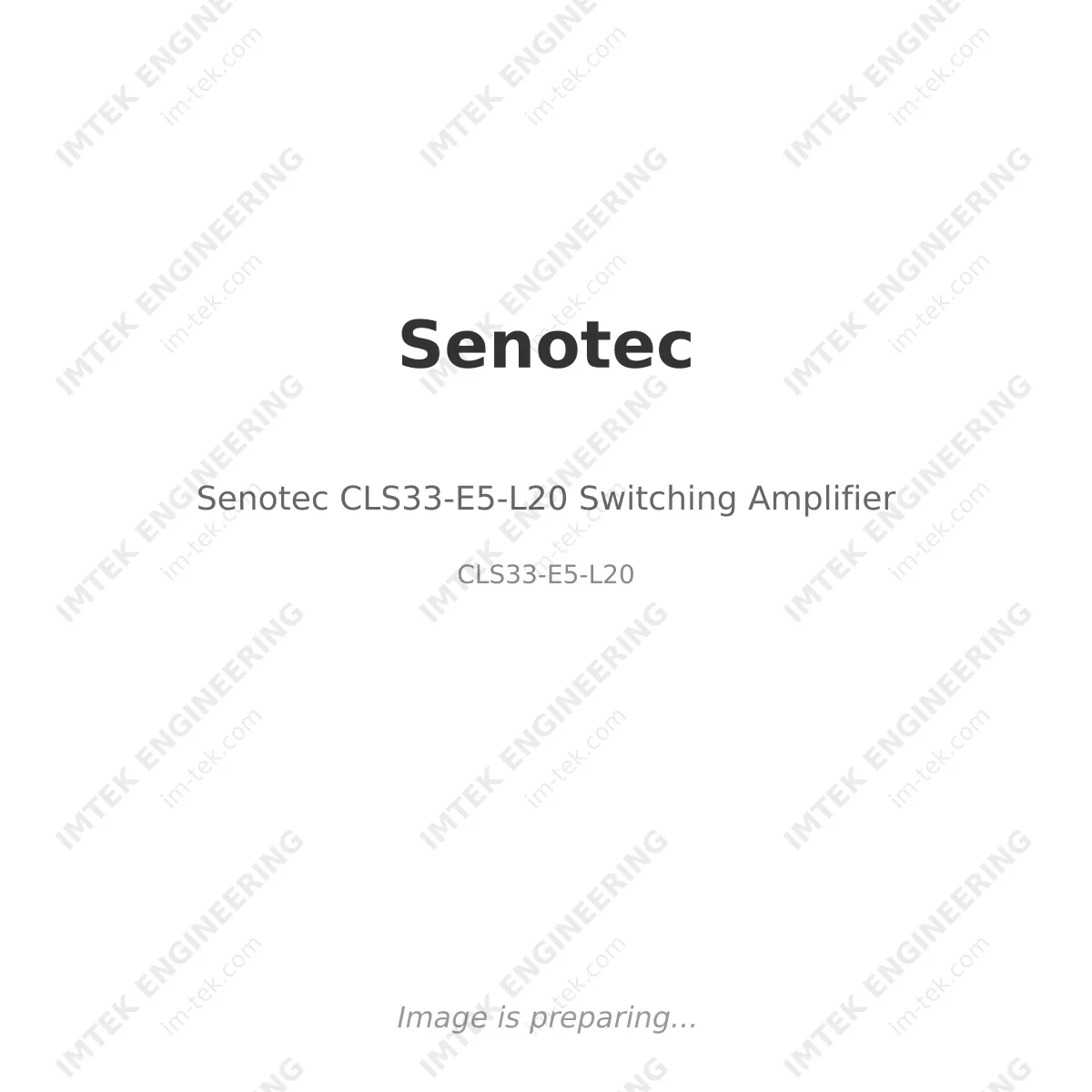 Senotec Senotec CLS33-E5-L20 Switching Amplifier - CLS33-E5-L20