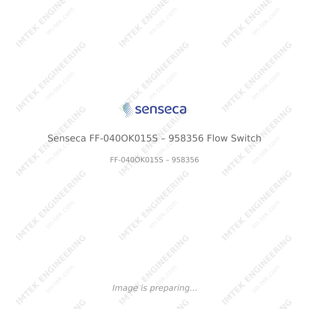 Senseca Senseca FF-040OK015S – 958356 Flow Switch - FF-040OK015S – 958356