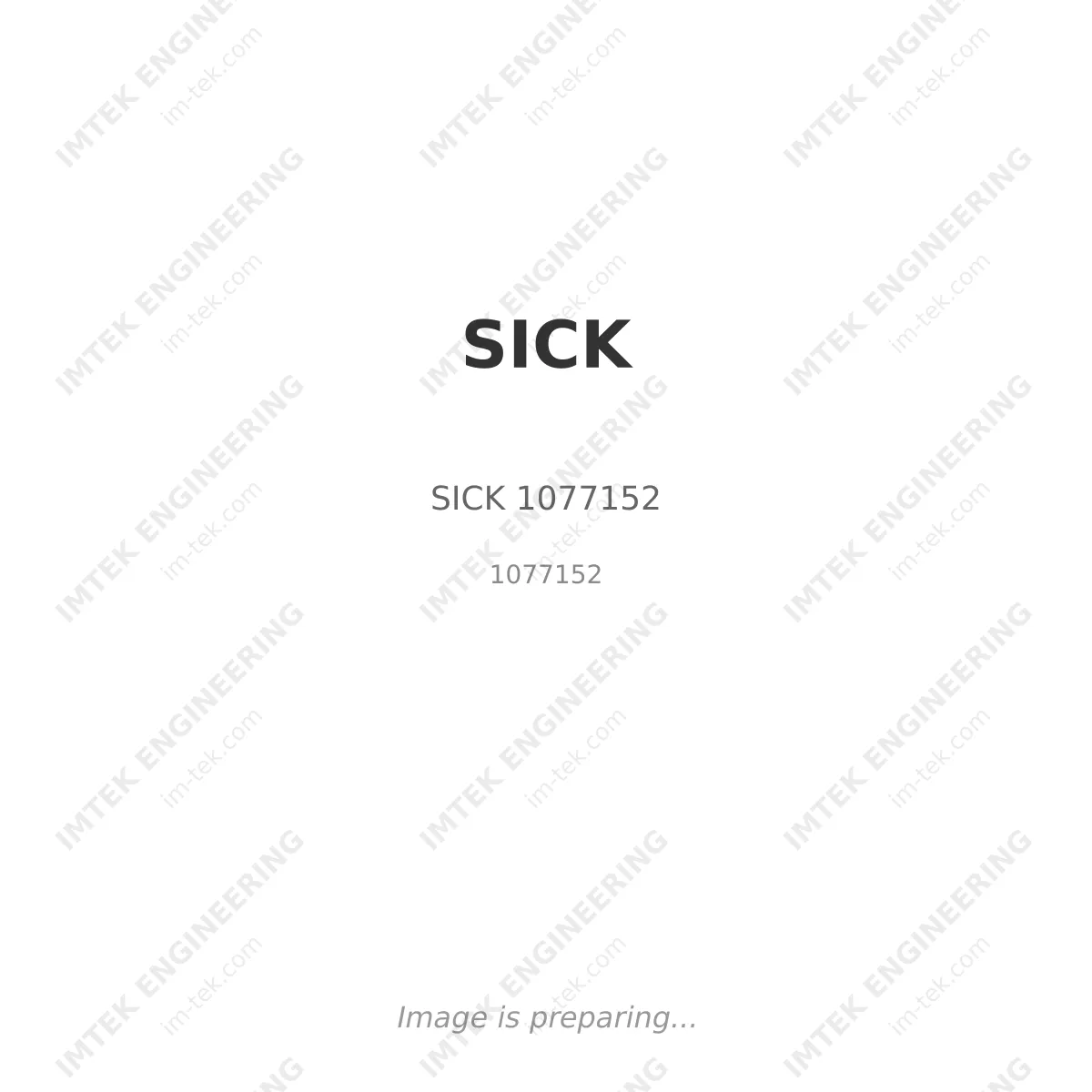 SICK - SICK 1077152 SICK SICK 1077152 - 1077152