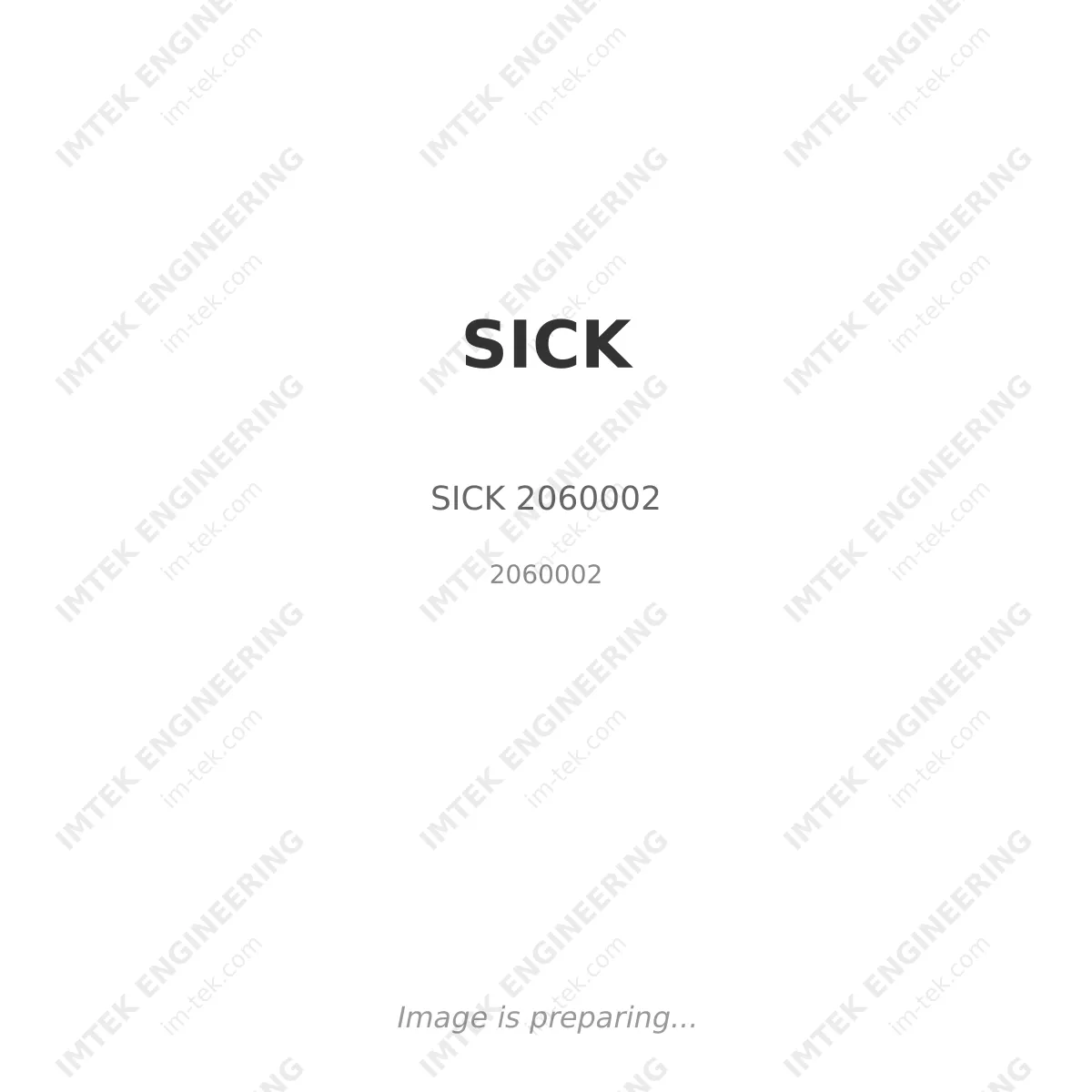 SICK - SICK 2060002 SICK SICK 2060002 - 2060002