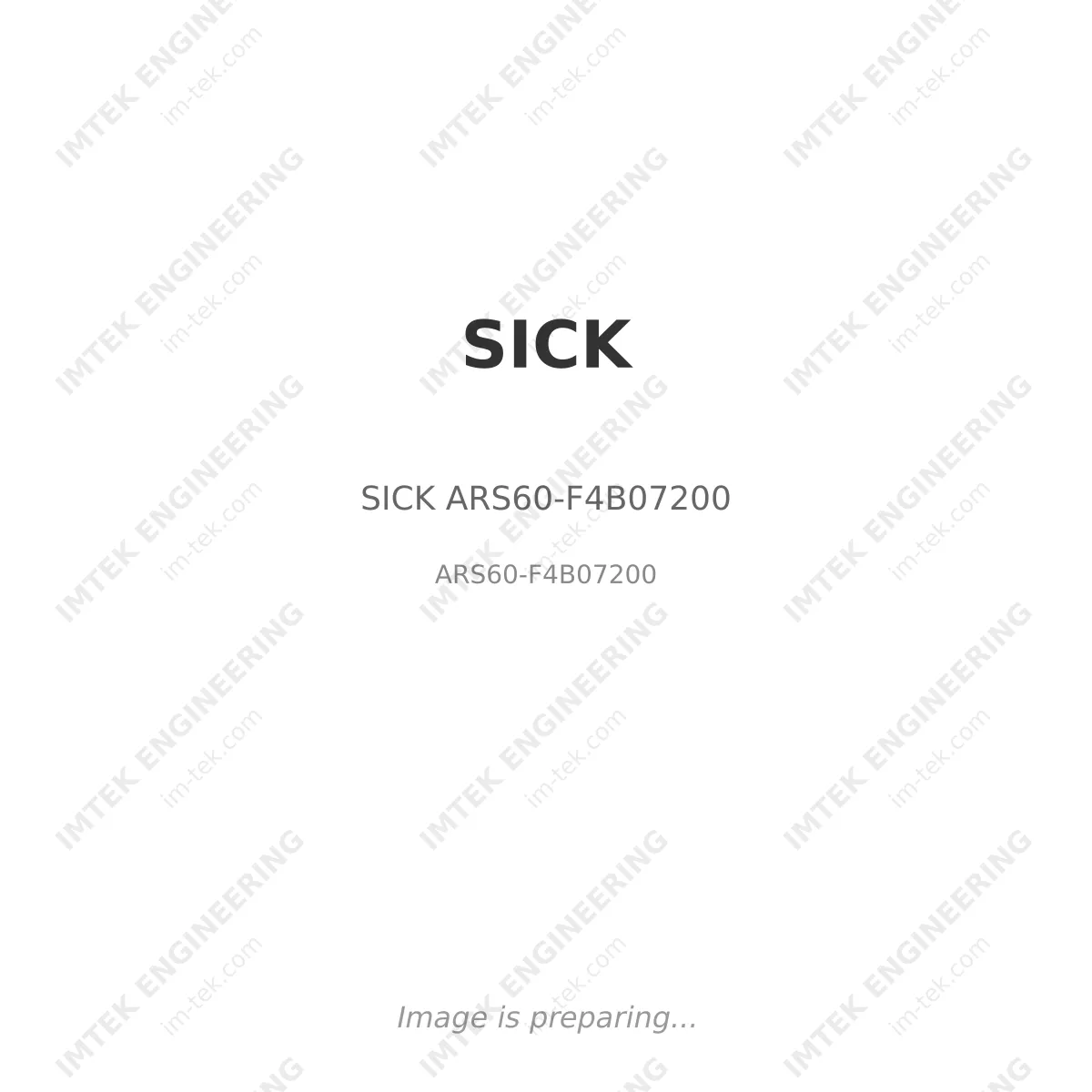 SICK SICK ARS60-F4B07200 - ARS60-F4B07200