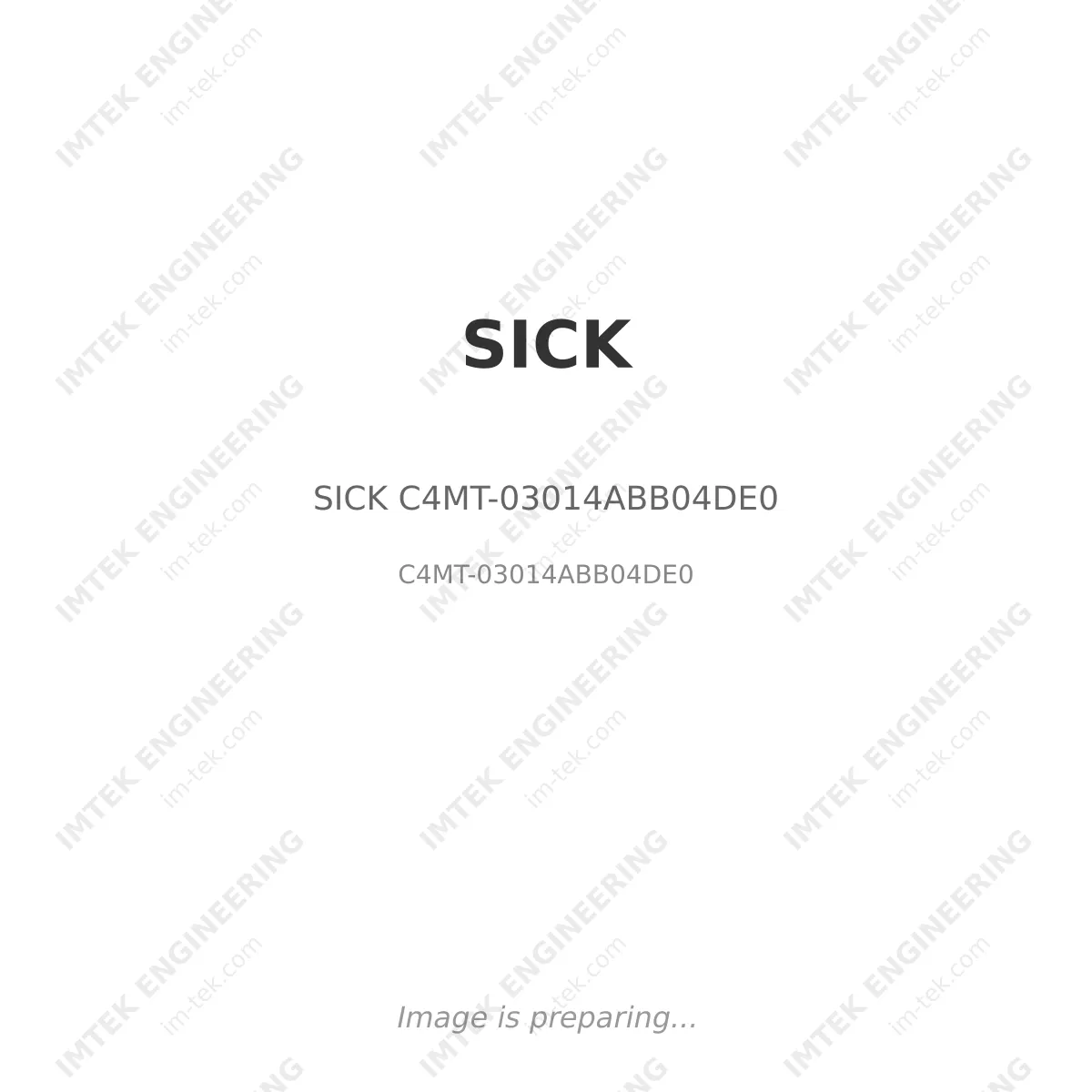 SICK SICK C4MT-03014ABB04DE0 - C4MT-03014ABB04DE0