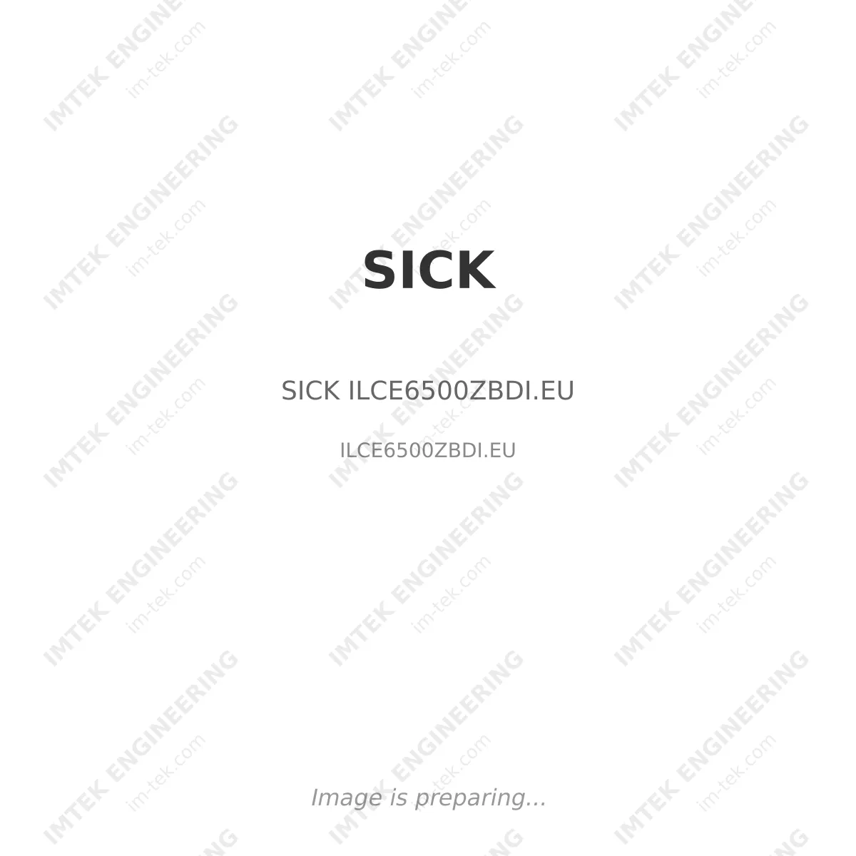 SICK SICK ILCE6500ZBDI.EU - ILCE6500ZBDI.EU