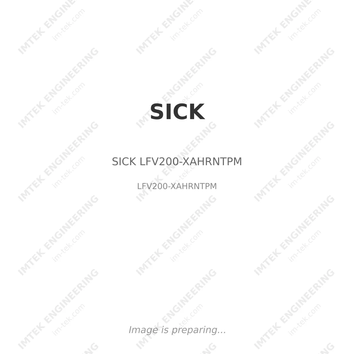SICK SICK LFV200-XAHRNTPM - LFV200-XAHRNTPM