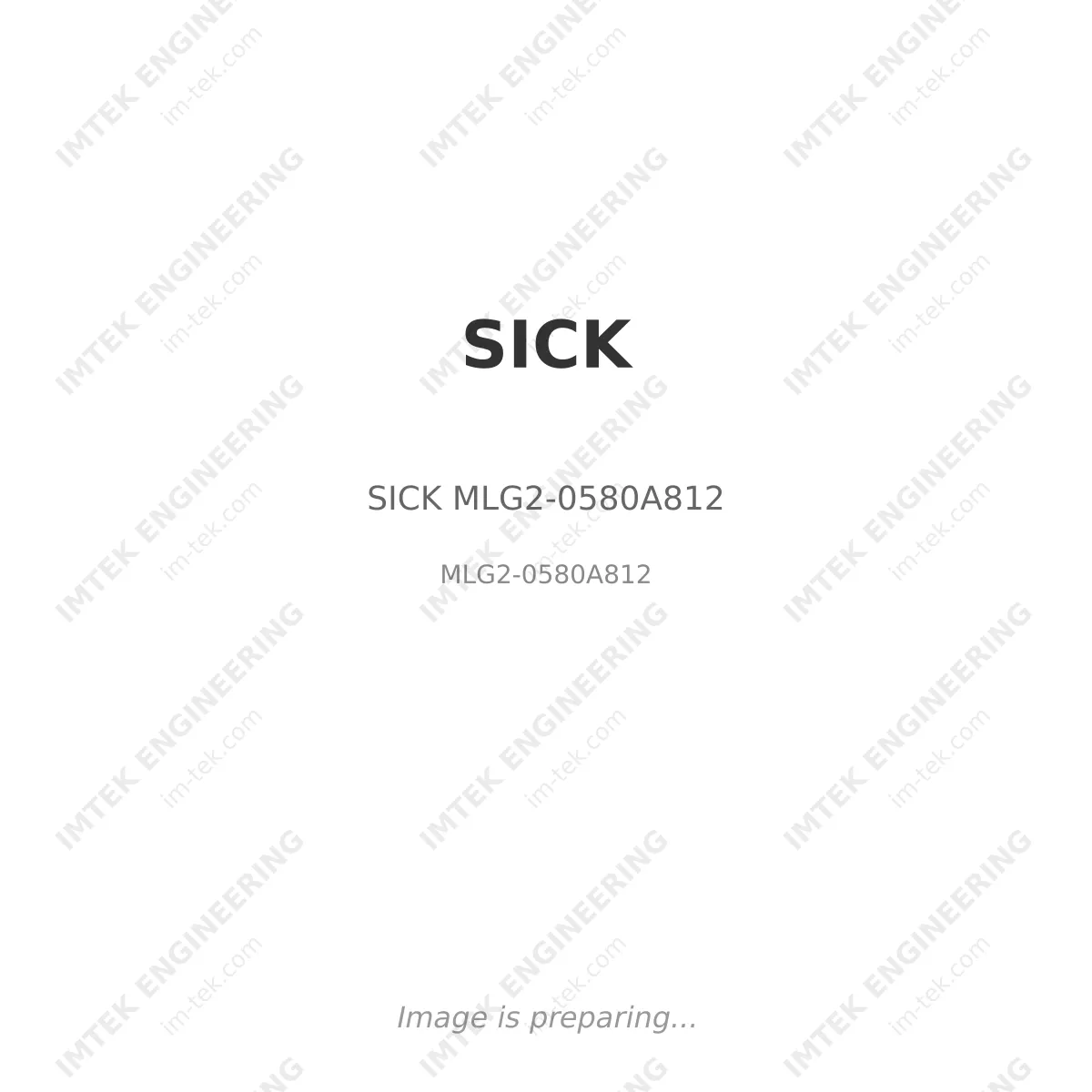 SICK SICK MLG2-0580A812 - MLG2-0580A812