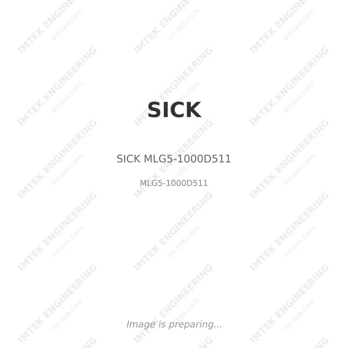 SICK SICK MLG5-1000D511 - MLG5-1000D511