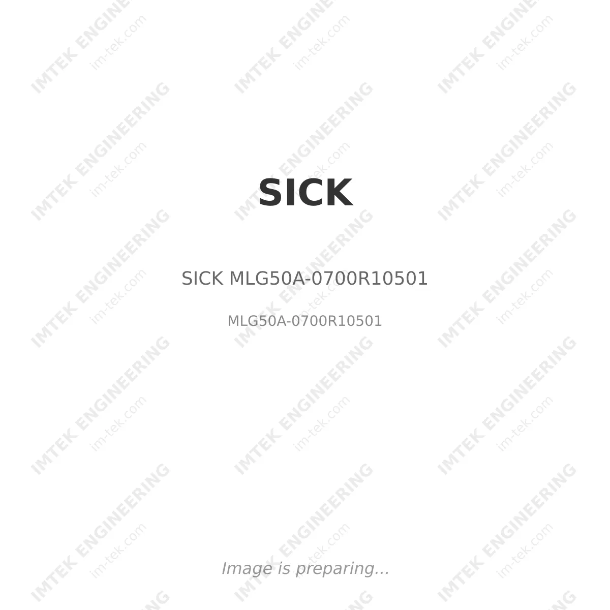 SICK SICK MLG50A-0700R10501 - MLG50A-0700R10501