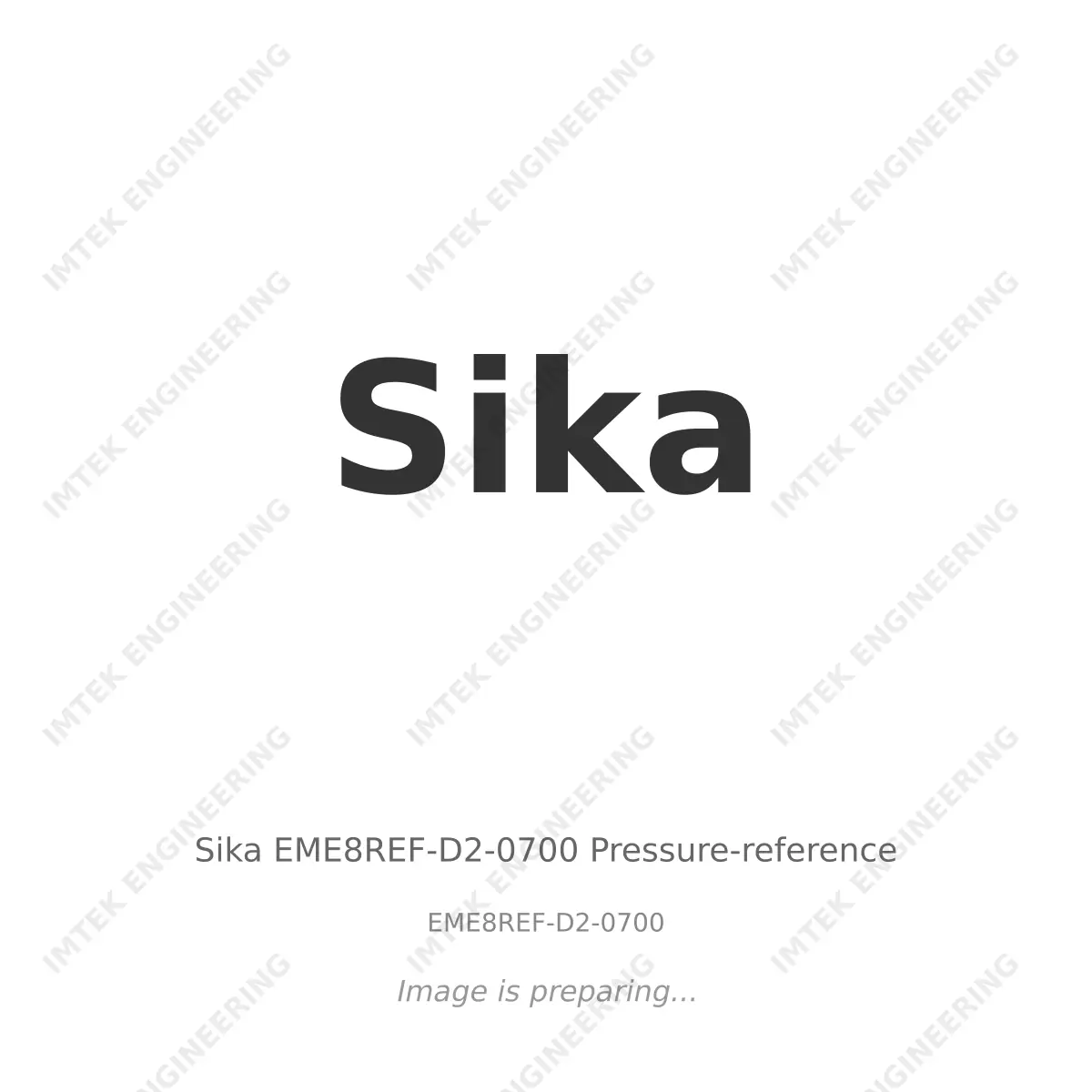 Sika Sika EME8REF-D2-0700 Pressure-reference - EME8REF-D2-0700