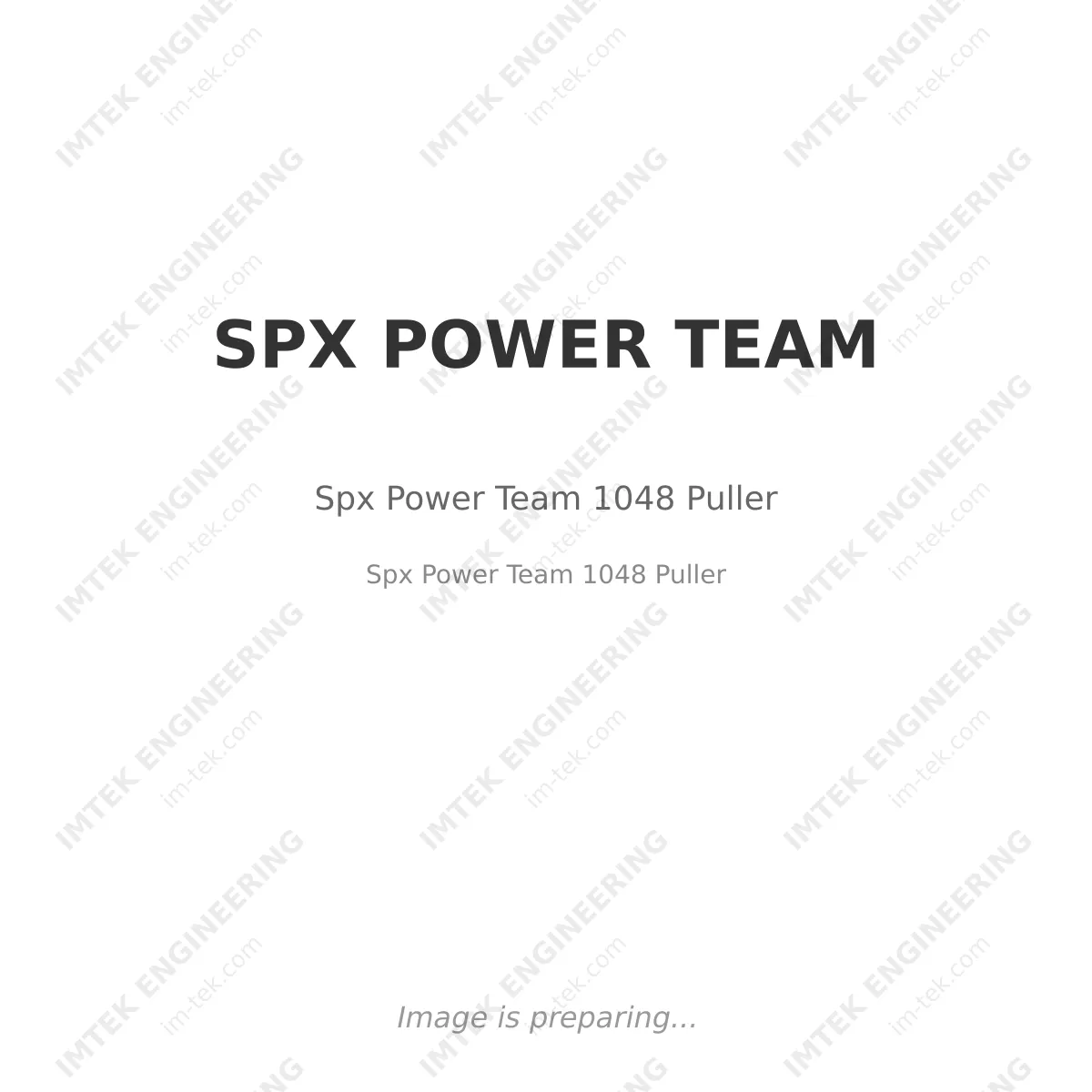 SPX POWER TEAM Spx Power Team 1048 Puller - Spx Power Team 1048 Puller