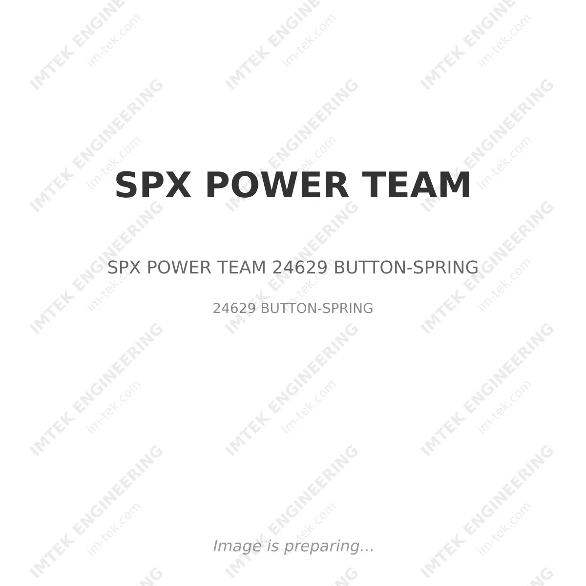 SPX POWER TEAM SPX POWER TEAM 24629 BUTTON-SPRING - 24629 BUTTON-SPRING