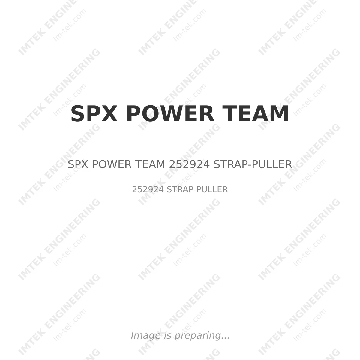 SPX POWER TEAM SPX POWER TEAM 252924 STRAP-PULLER - 252924 STRAP-PULLER