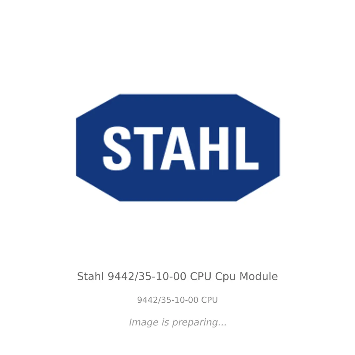 Stahl Stahl 9442/35-10-00 CPU Cpu Module - 9442/35-10-00 CPU