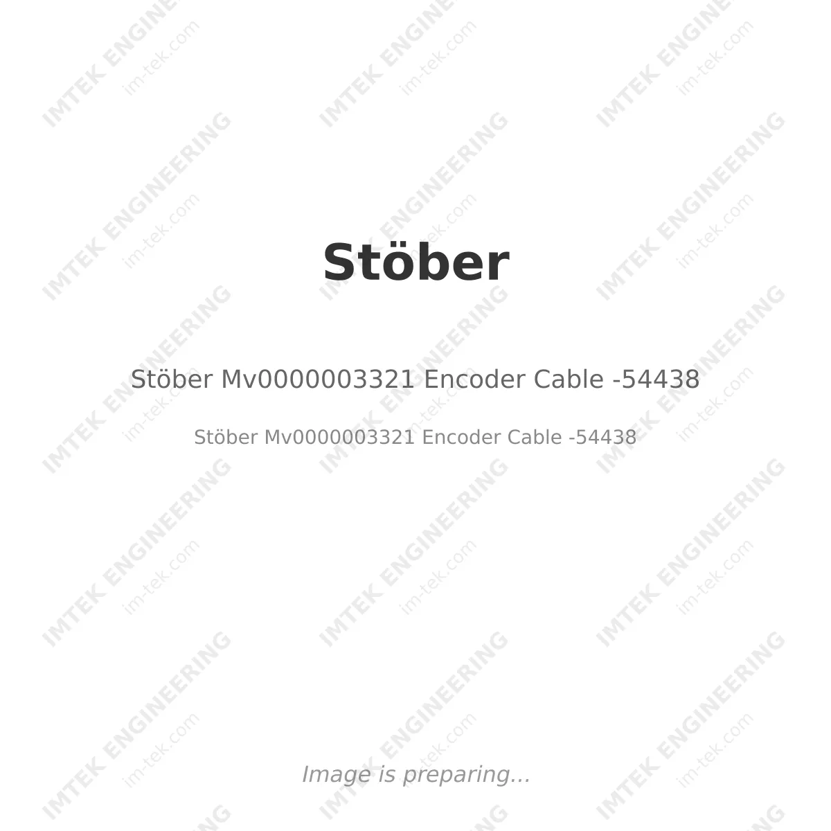 Stöber Stöber Mv0000003321 Encoder Cable -54438 - Stöber Mv0000003321 Encoder Cable -54438