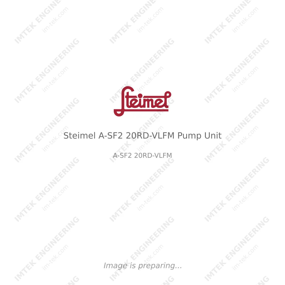 Steimel Steimel A-SF2 20RD-VLFM Pump Unit - A-SF2 20RD-VLFM