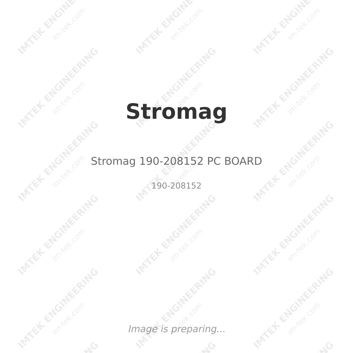 Stromag Stromag 190-208152 PC BOARD - 190-208152