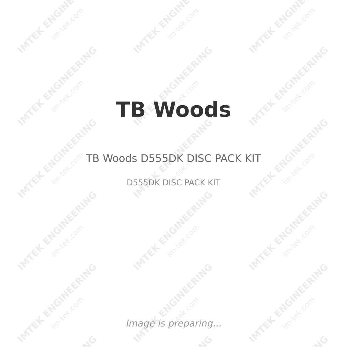 TB Woods TB Woods D555DK DISC PACK KIT - D555DK DISC PACK KIT