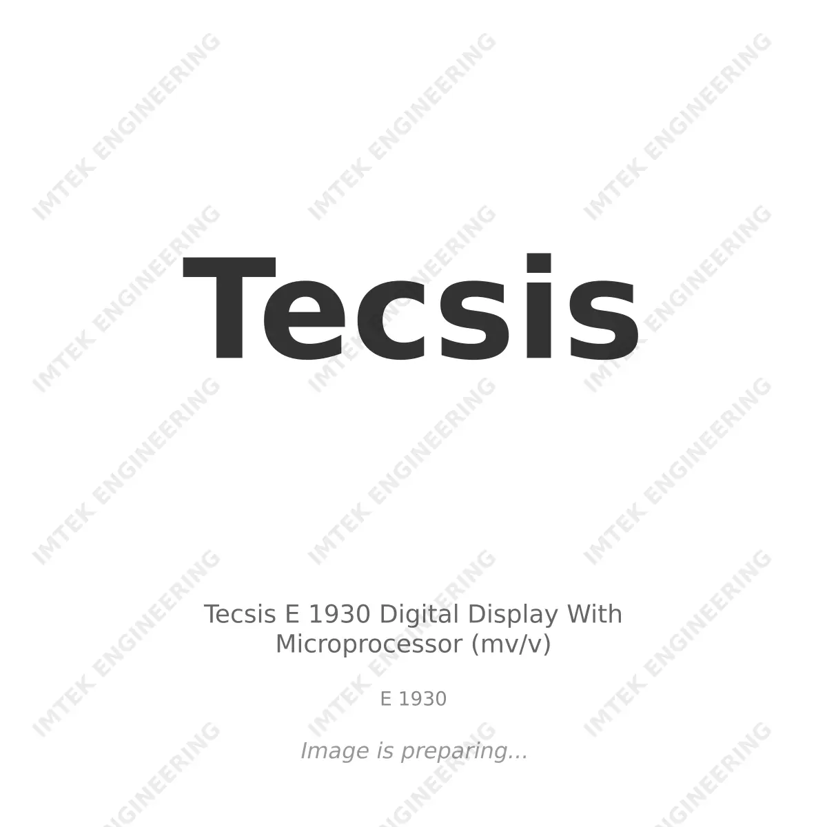 Tecsis Tecsis E 1930 Digital Display With Microprocessor (mv/v) - E 1930