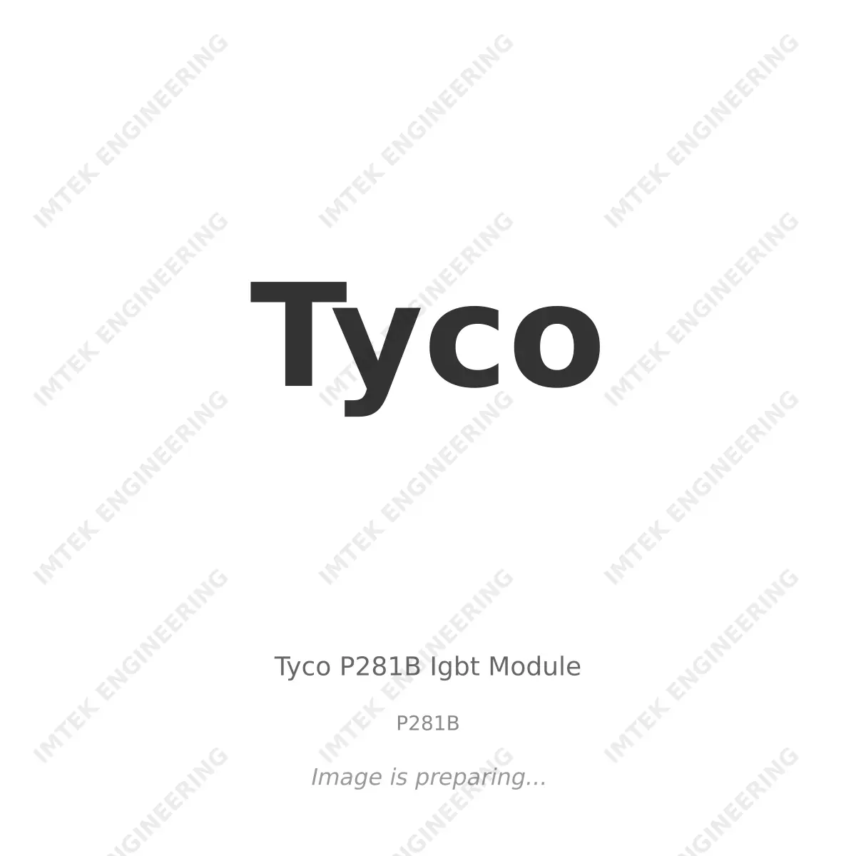 Tyco Tyco P281B Igbt Module - P281B