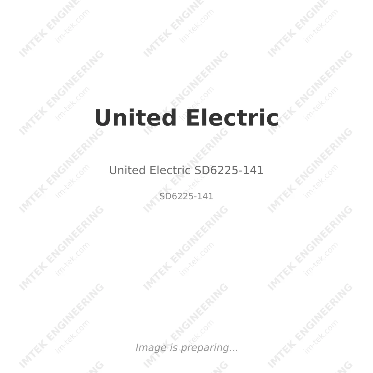 United Electric United Electric SD6225-141 - SD6225-141