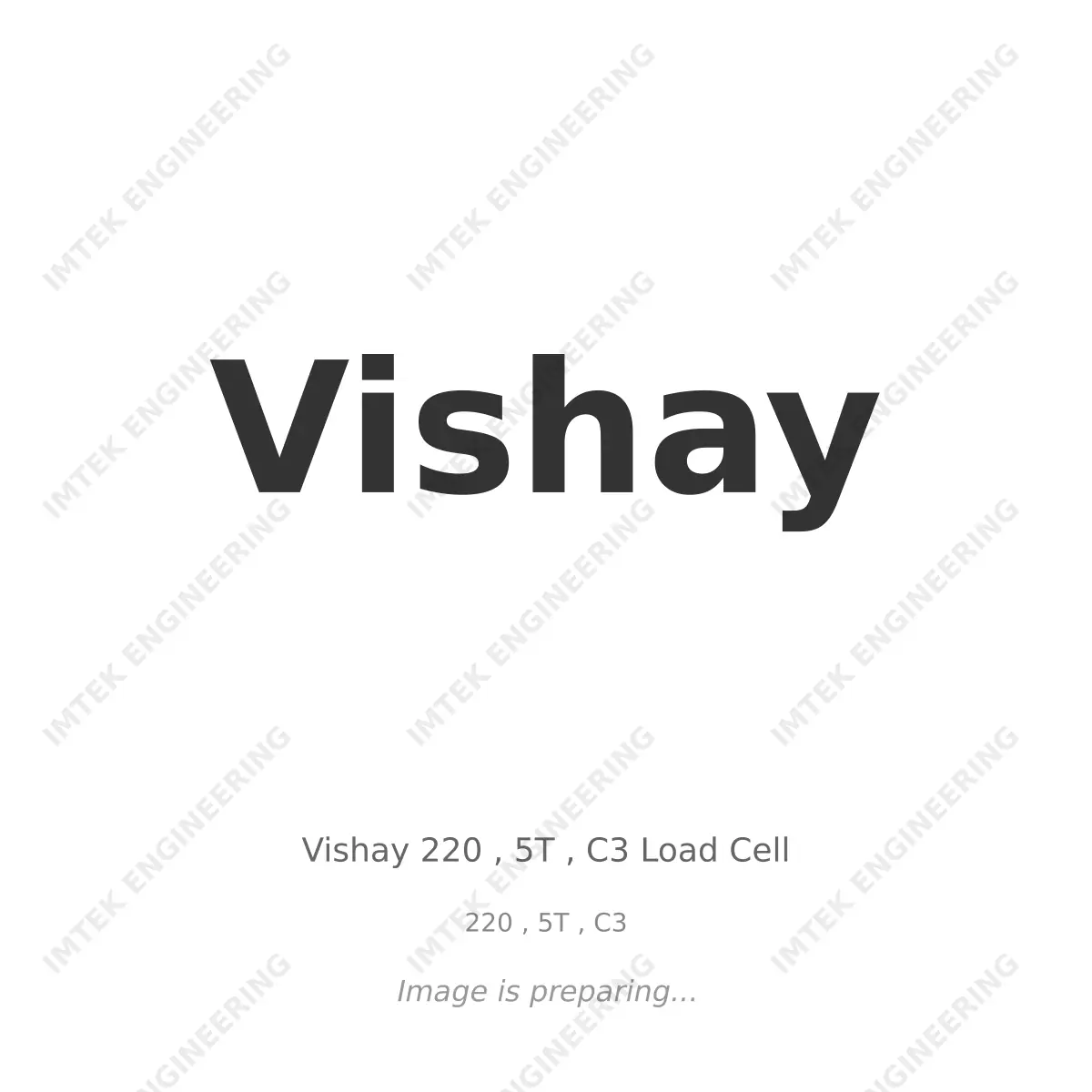 Vishay Vishay 220 , 5T , C3 Load Cell - 220 , 5T , C3