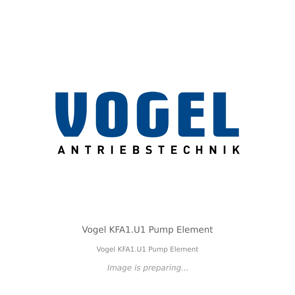 Vogel Vogel KFA1.U1 Pump Element - Vogel KFA1.U1 Pump Element