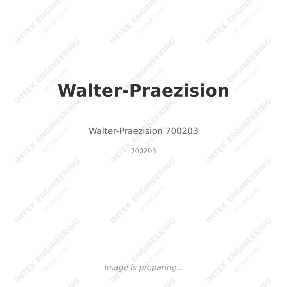 Walter-Praezision Walter-Praezision 700203 - 700203