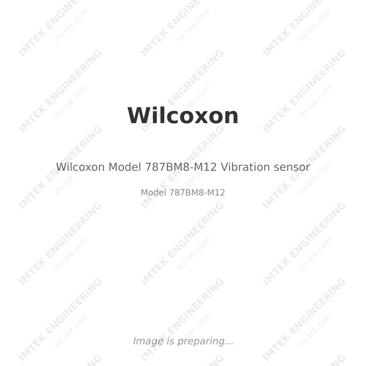 Wilcoxon Wilcoxon Model 787BM8-M12 Vibration sensor - Model 787BM8-M12
