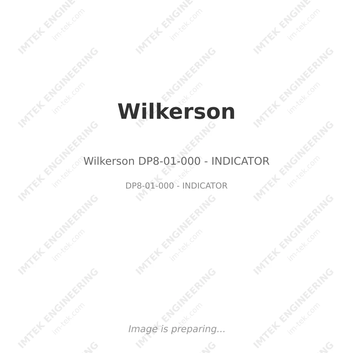 Wilkerson Wilkerson DP8-01-000 - INDICATOR - DP8-01-000 - INDICATOR
