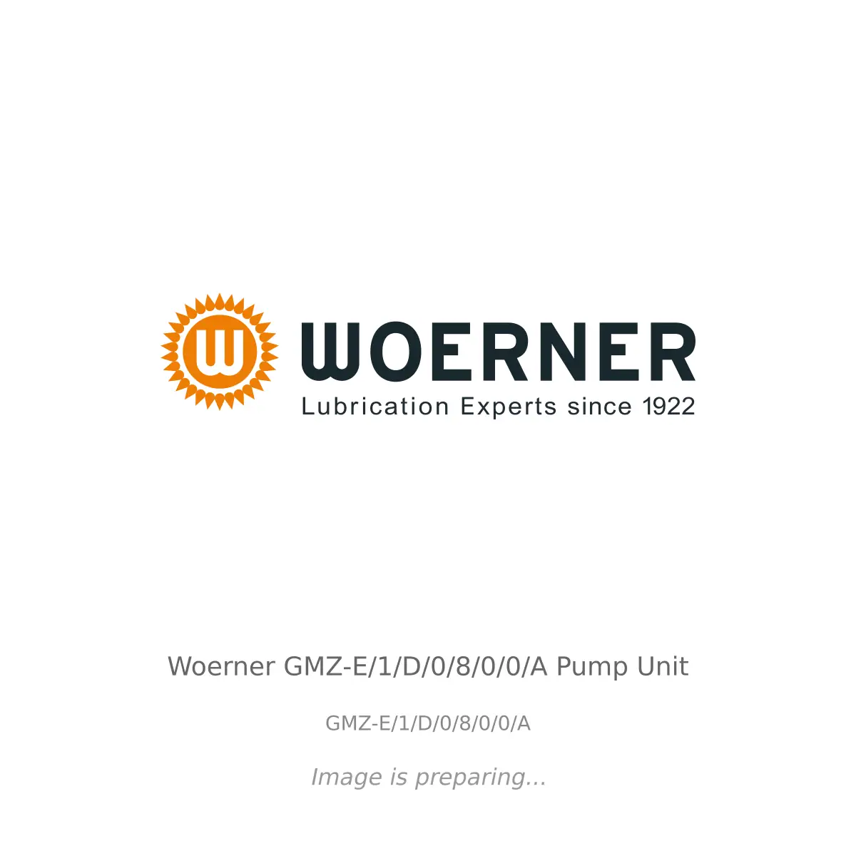 Woerner Woerner GMZ-E/1/D/0/8/0/0/A Pump Unit - GMZ-E/1/D/0/8/0/0/A