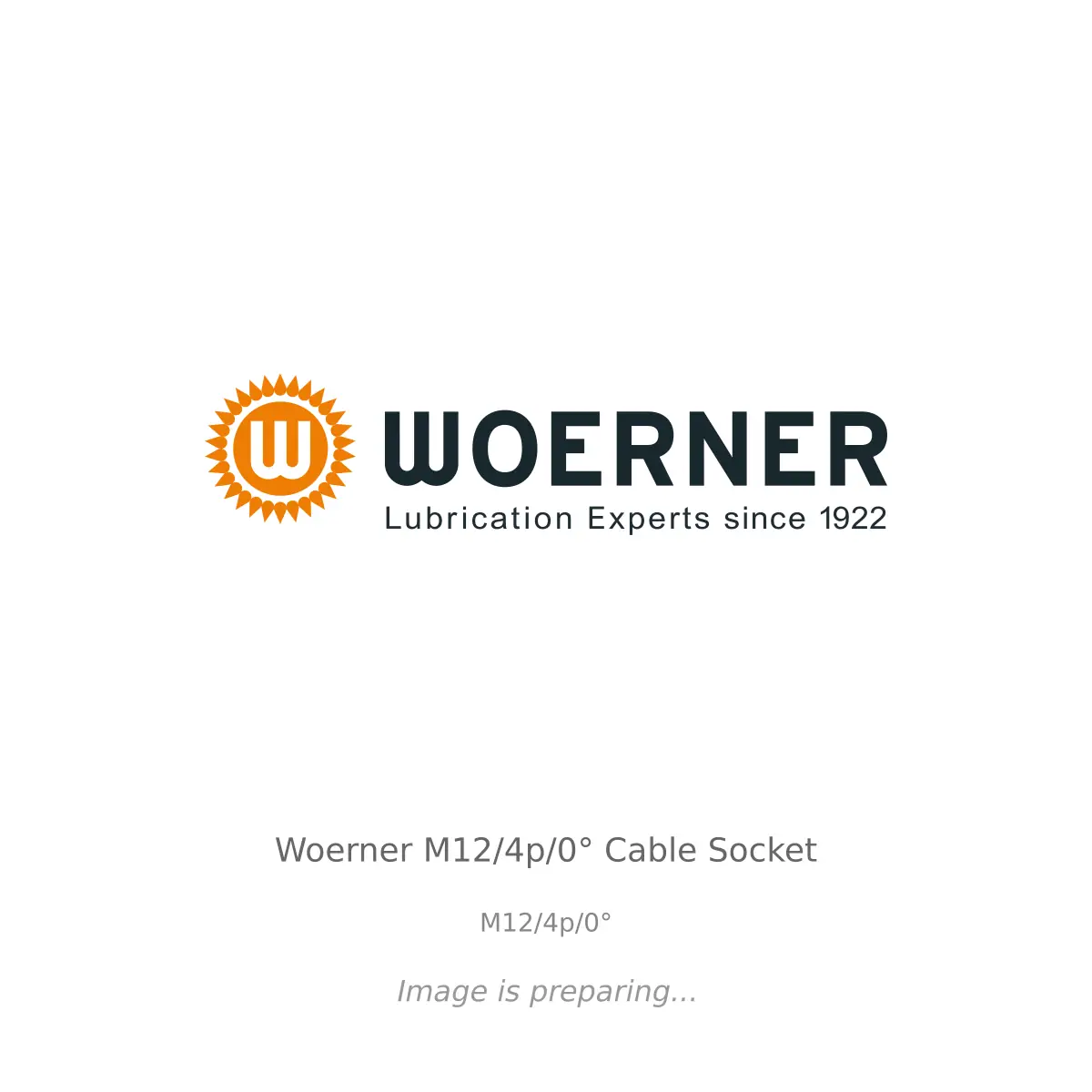 Woerner Woerner M12/4p/0° Cable Socket - M12/4p/0°