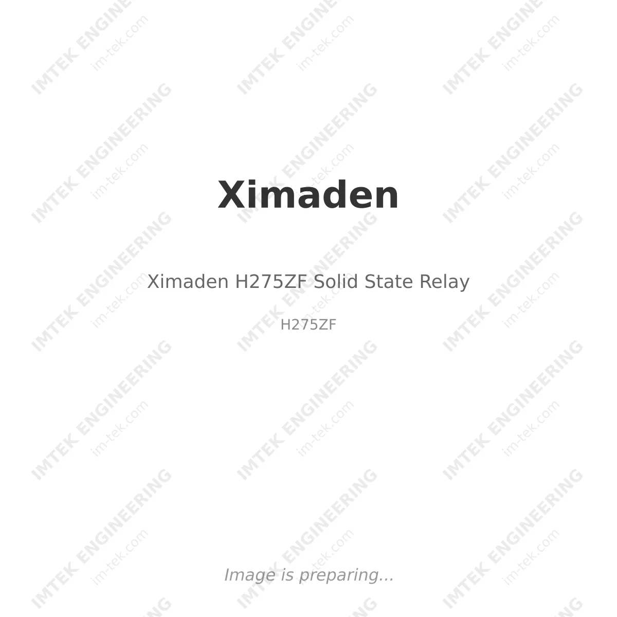 Ximaden Ximaden H275ZF Solid State Relay - H275ZF