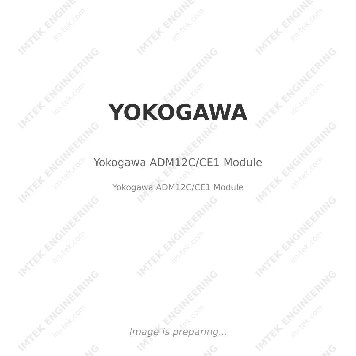 YOKOGAWA Yokogawa ADM12C/CE1 Module - Yokogawa ADM12C/CE1 Module