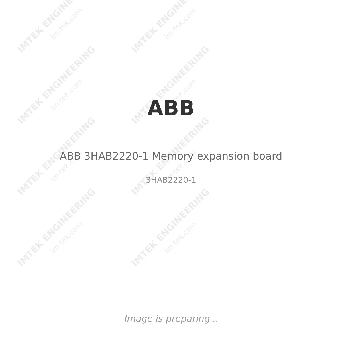 ABB ABB 3HAB2220-1 Memory expansion board - 3HAB2220-1