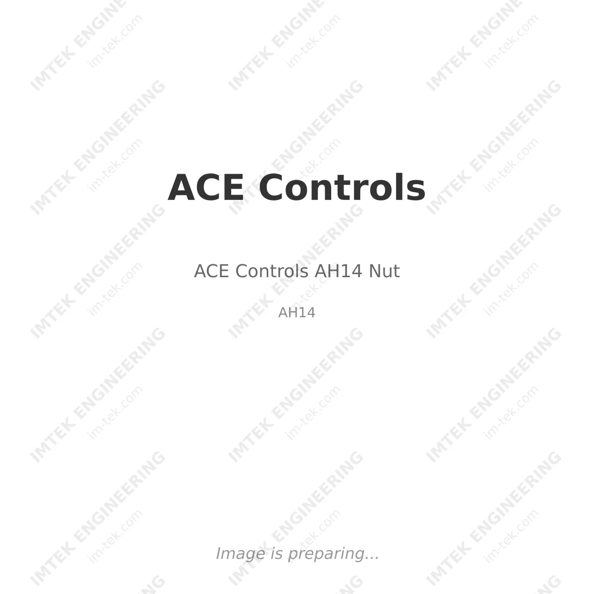 ACE Controls ACE Controls AH14 Nut - AH14