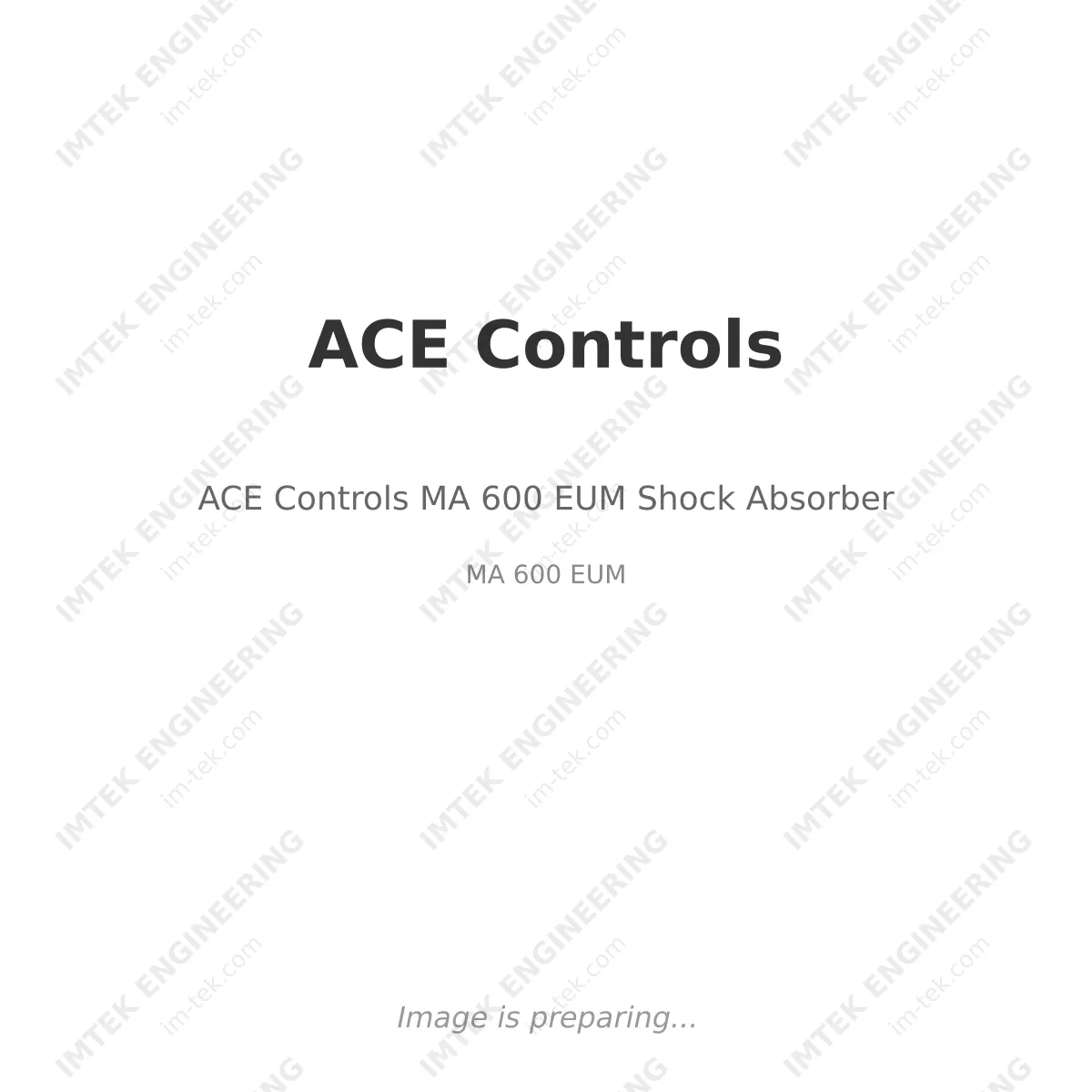 ACE Controls ACE Controls MA 600 EUM Shock Absorber - MA 600 EUM