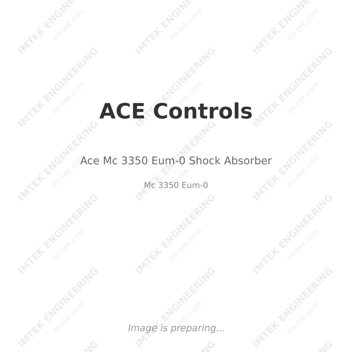 ACE Controls Ace Mc 3350 Eum-0 Shock Absorber - Mc 3350 Eum-0