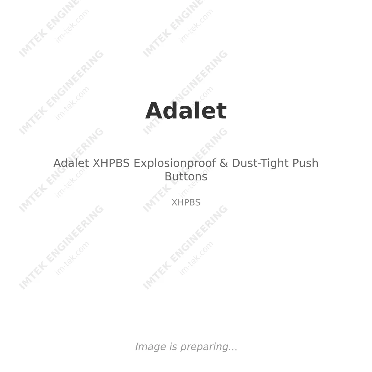 Adalet Adalet XHPBS Explosionproof & Dust-Tight Push Buttons - XHPBS