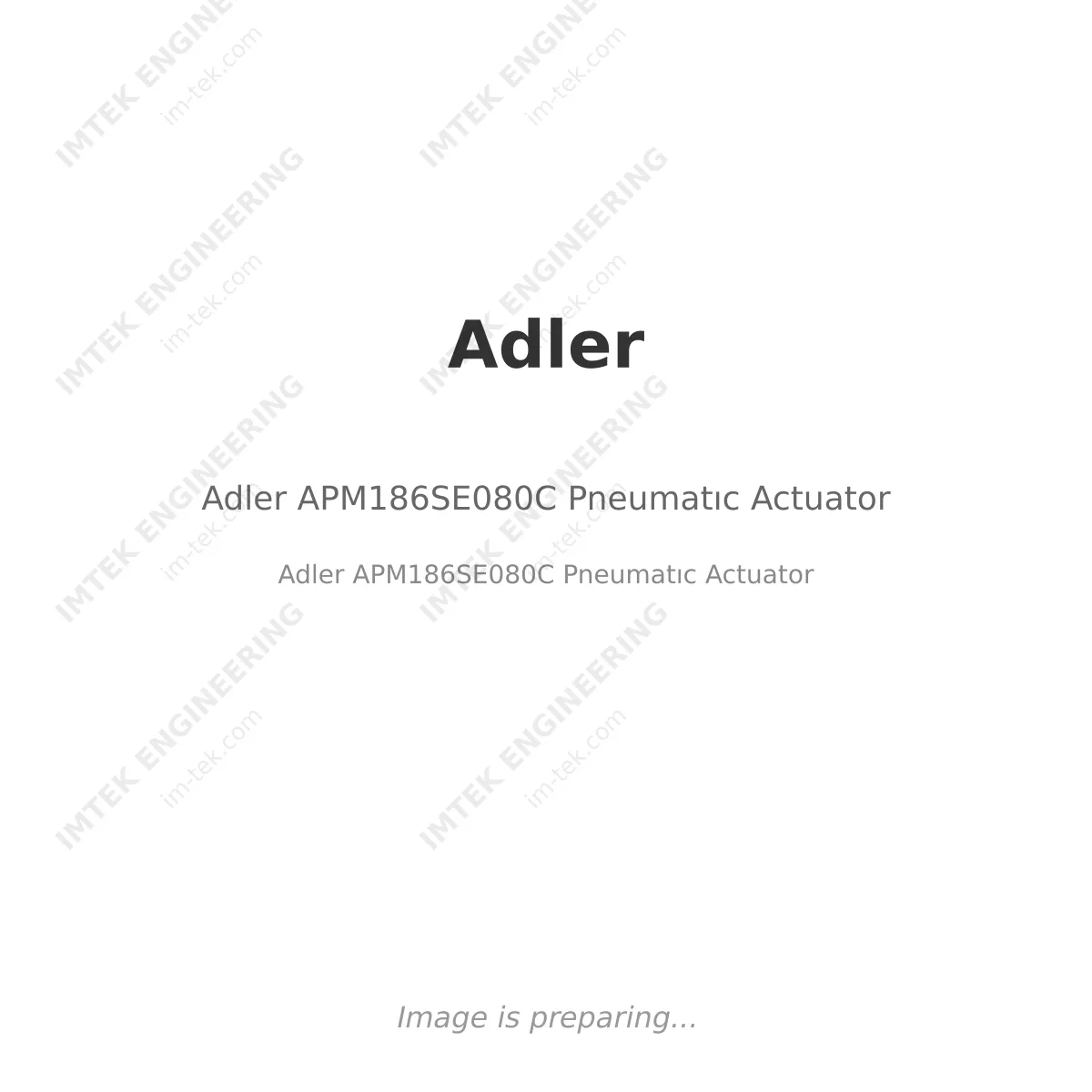 Adler Adler APM186SE080C Pneumatıc Actuator - Adler APM186SE080C Pneumatıc Actuator