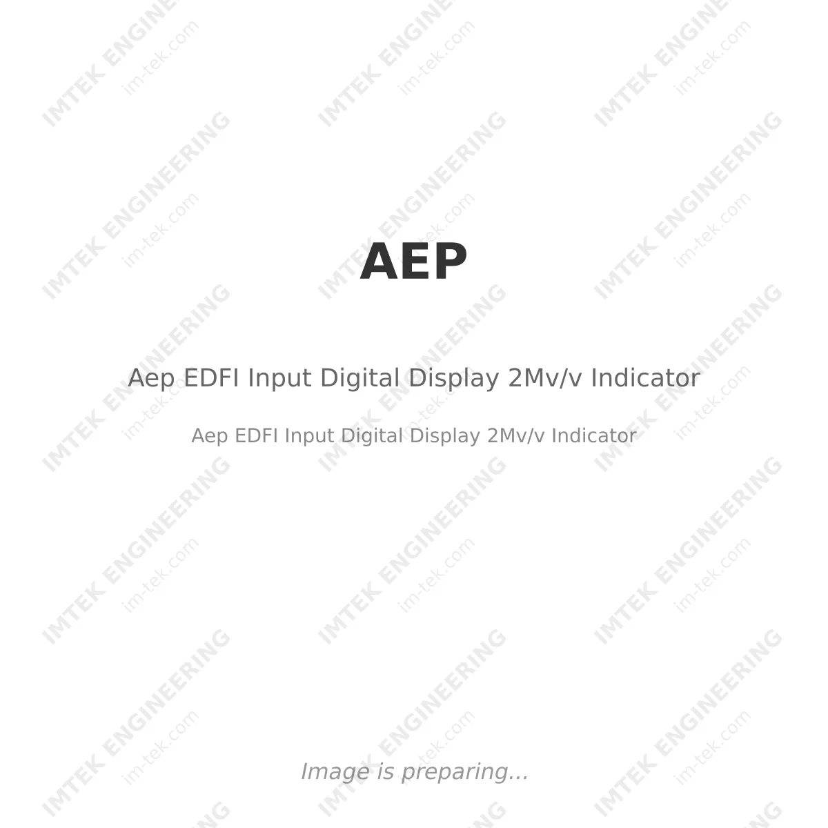 AEP Aep EDFI Input Digital Display 2Mv/v Indicator - Aep  EDFI Input Digital Display 2Mv/v Indicator