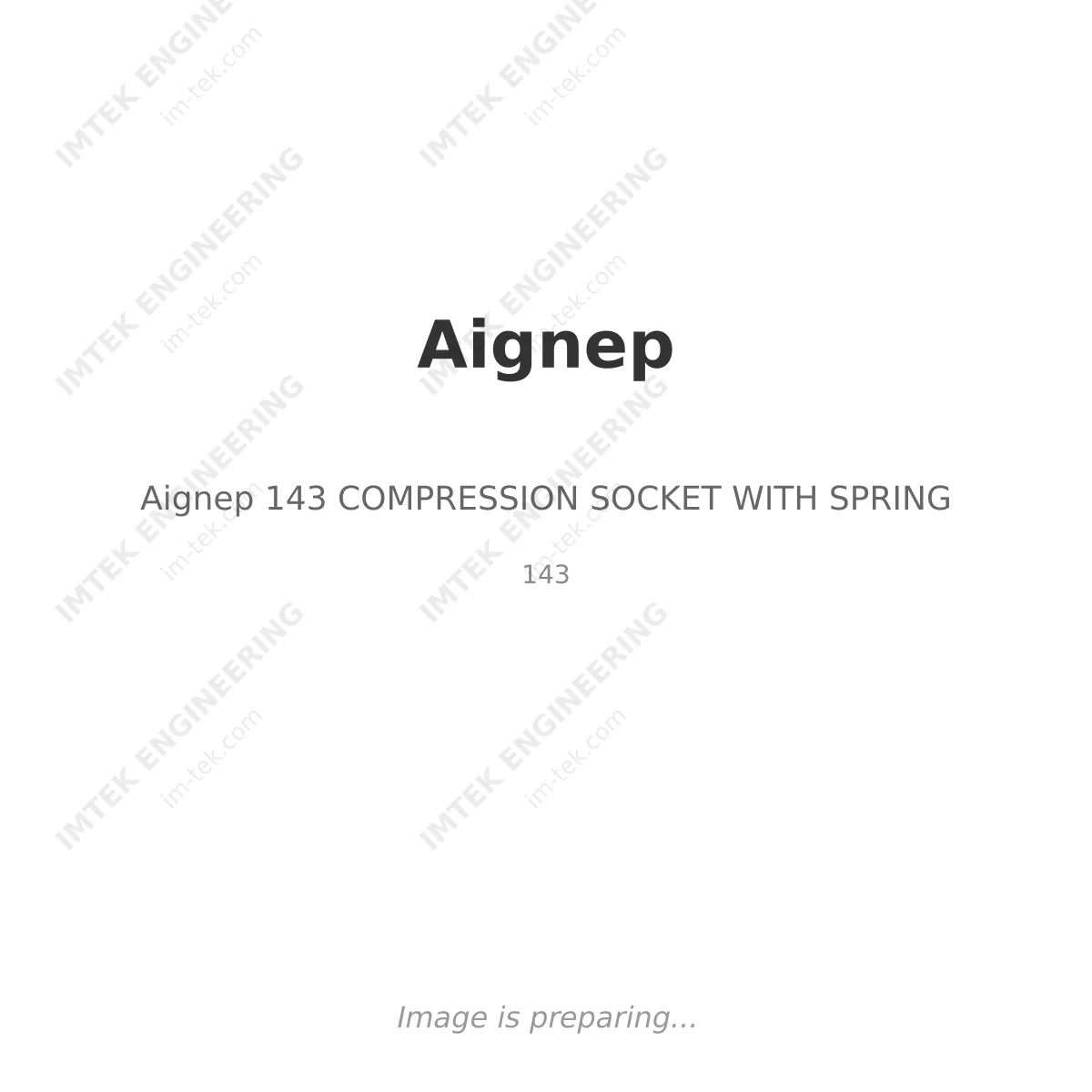 Aignep Aignep 143 COMPRESSION SOCKET WITH SPRING - 143