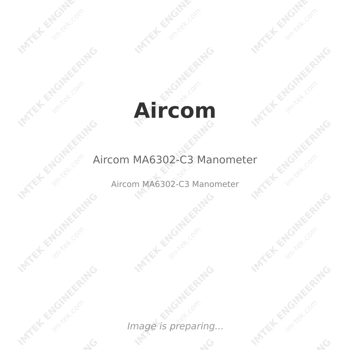 Aircom Aircom MA6302-C3 Manometer - Aircom MA6302-C3 Manometer