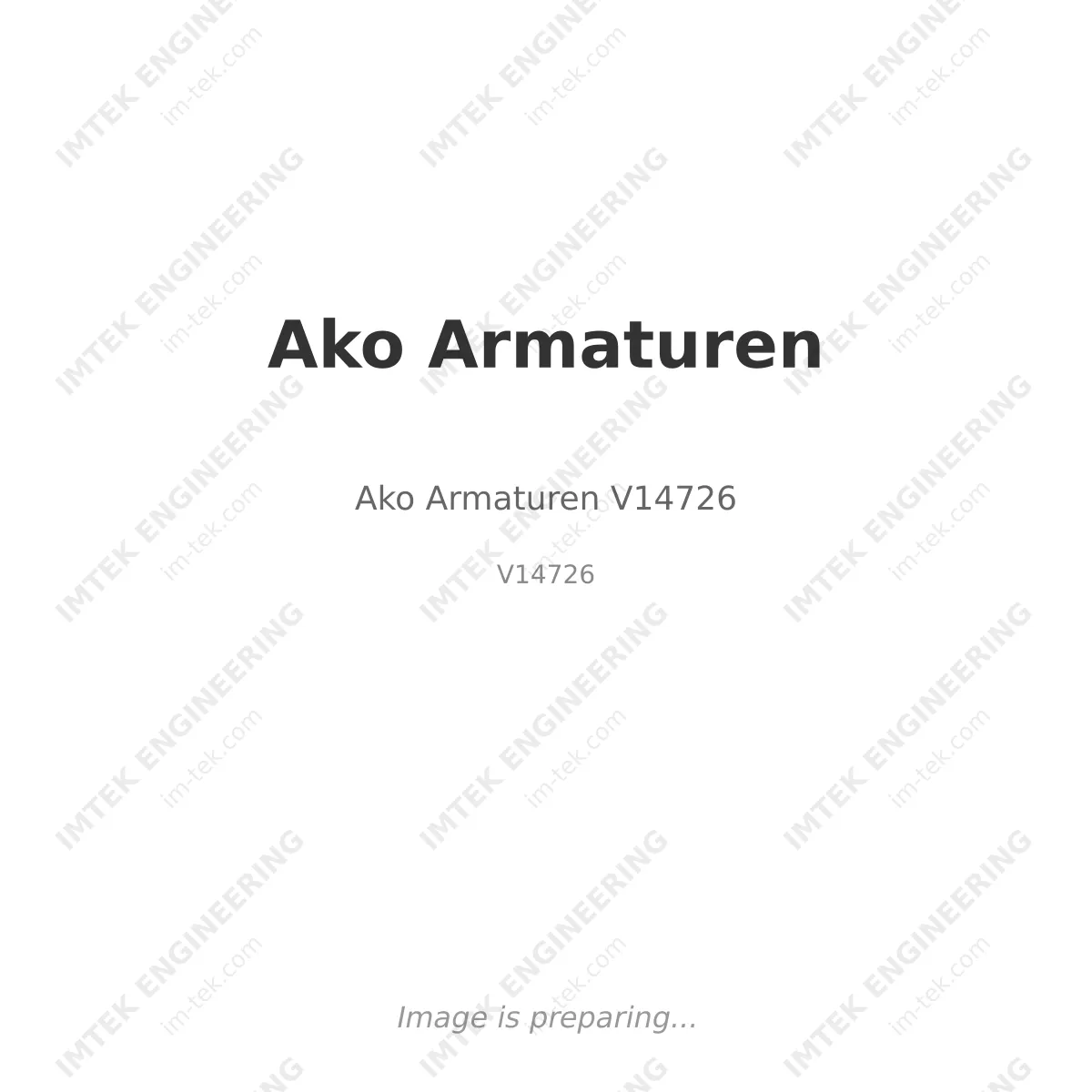 Ako Armaturen Ako Armaturen V14726 - V14726